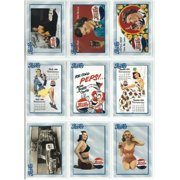 PEPSI-COLA SERIES 1 (Dart 1994) COMPLETE 100-CARD TRADING CARD SET - Picture 9 of 13